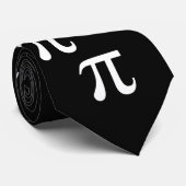 Symbool zwart-wit stropdas (Opgerold)