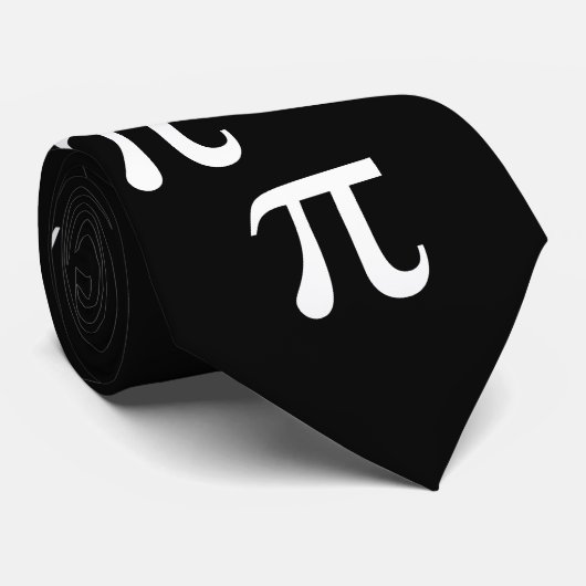 Symbool zwart-wit stropdas (Opgerold)