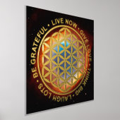 Symboolbloem - levensregels 1 folie afdrukken (Laagn)