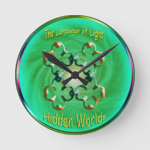 Symboolillustraties van de eigenschappen van de zi ronde klok