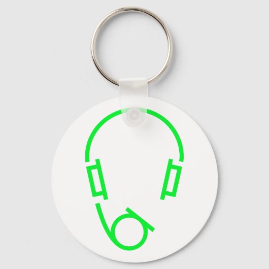 Symboolkoptelefoon Sleutelhanger (Voorkant)