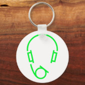 Symboolkoptelefoon Sleutelhanger (Voorkant)