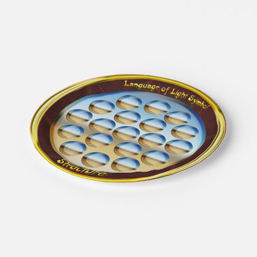 Symboolkunst structuur papieren bordje (Gekanteld)