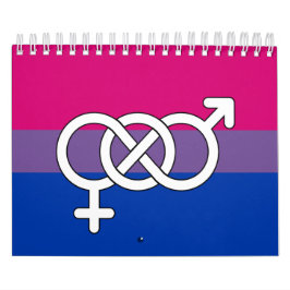 Symboolmarkering op basis van bisexual Pride Kalender