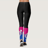 Symboolmarkering op basis van bisexual Pride Leggings (Achterkant)