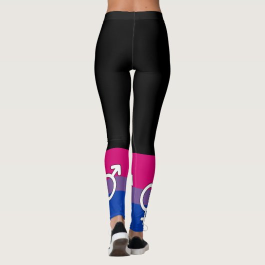 Symboolmarkering op basis van bisexual Pride Leggings (Achterkant)
