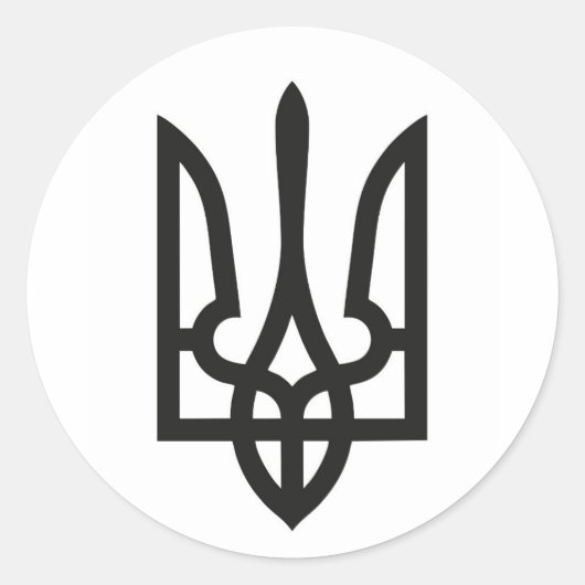 Symboolmarkering voor het nationale embleemsymbool ronde sticker (Voorkant)