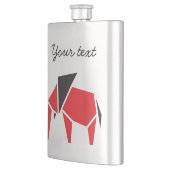 Symboolontwerp voor zwarte en rode trendelolifant flacon (Links)