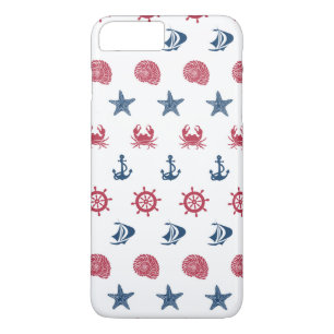 Symboolpatroon rood wit en blauw Zee Case-Mate iPhone Case