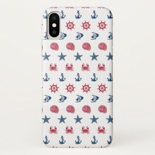 Symboolpatroon rood wit en blauw Zee Case-Mate iPhone Case
