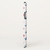 Symboolpatroon rood wit en blauw Zee Case-Mate iPhone Case (Achterkant / rechts)