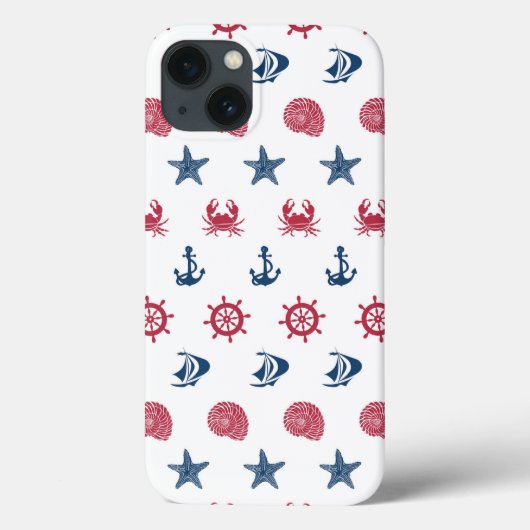 Symboolpatroon rood wit en blauw Zee Case-Mate iPhone Case (Achterkant)