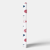 Symboolpatroon rood wit en blauw Zee Case-Mate iPhone Case (Achterkant / Rechts)