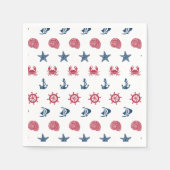 Symboolpatroon rood wit en blauw Zee Servet (Voorkant)