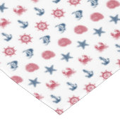 Symboolpatroon rood wit en blauw Zee Tafelkleed (Gekanteld)