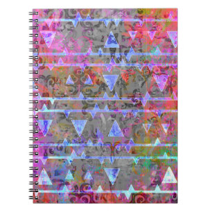  Symboolpatroon Waterverf Aztec Notitieboek