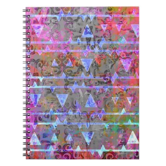  Symboolpatroon Waterverf Aztec Notitieboek (Voorkant)