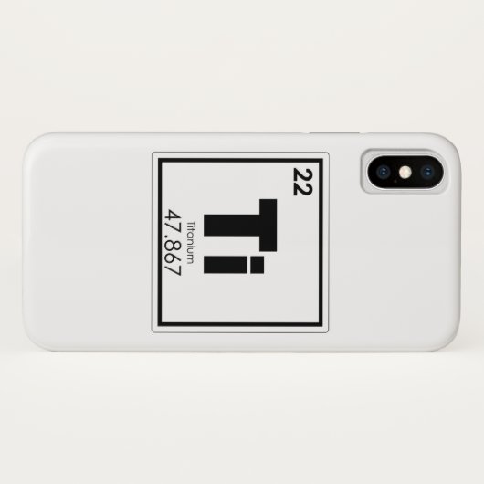 Symboolscheikundeformules Titaniumelement Case-Mate iPhone Case (Achterkant (horizontaal))