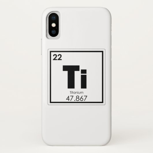Symboolscheikundeformules Titaniumelement Case-Mate iPhone Case (Achterkant)