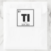Symboolscheikundeformules van het thalliumelement rechthoekige sticker (Tas)