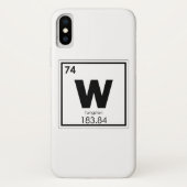 Symboolscheikundeformules wolfraamelement Case-Mate iPhone case (Achterkant)