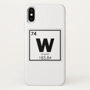 Symboolscheikundeformules wolfraamelement Case-Mate iPhone case