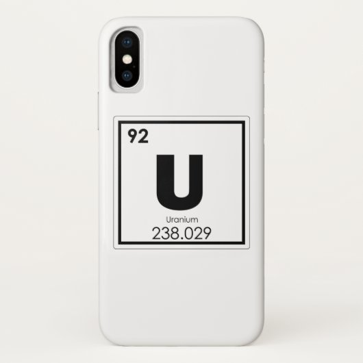 Symboolscheikundescheikundeformules voor uraanelem Case-Mate iPhone case (Achterkant)