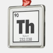 Symboolscheikundige Thoriumkunststofmontageformule Metalen Ornament (Links)