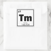 Symboolscheikundige transformatieformule van het T Rechthoekige Sticker (Tas)