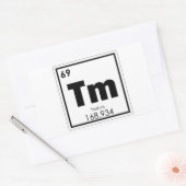 Symboolscheikundige transformatieformule van het T Rechthoekige Sticker (Envelop)