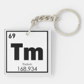 Symboolscheikundige transformatieformule van het T Sleutelhanger (Achterkant)
