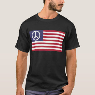 Symboolsterren en stripes Amerikaanse vlag T-shirt