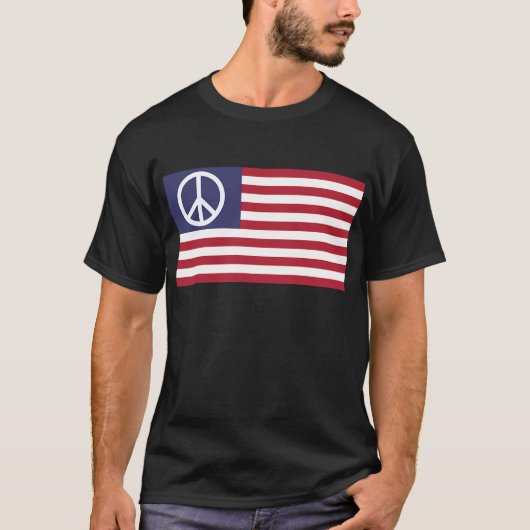Symboolsterren en stripes Amerikaanse vlag T-shirt (Voorkant)