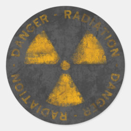 Symboolsticker met vervorming ronde sticker