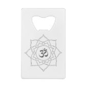 Symbooltekening Lotus Flower Om Creditkaart Flessenopener (Achterkant)