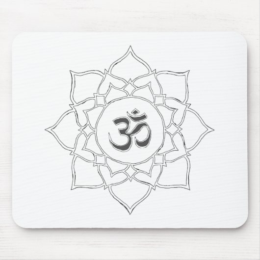 Symbooltekening Lotus Flower Om Muismat (Voorkant)