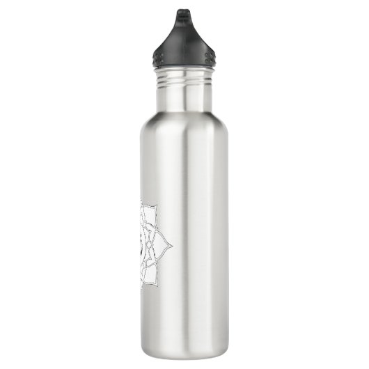 Symbooltekening Lotus Flower Om Waterfles (Rechts)