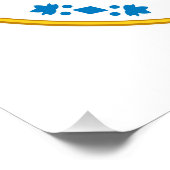 Symboolvlag Indiana staatszeehond van de Amerikaan Poster (Hoek)