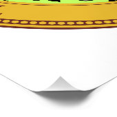 Symboolvlag Iowa staat voor de zeebaars Poster (Hoek)