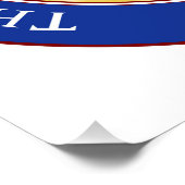 Symboolvlag Ohio staatszegelamerica Poster (Hoek)