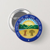 Symboolvlag Ohio staatszegelamerica Ronde Button 5,7 Cm (Voorkant /achterkant)