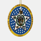 Symboolvlag Oklahoma staat van Amerikaanse staat Keramisch Ornament (Rechts)