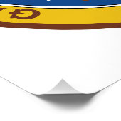 Symboolvlag Oklahoma staat van Amerikaanse staat Perfect Poster (Hoek)