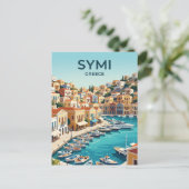Syme Griekenland Briefkaart (Staand voorkant)