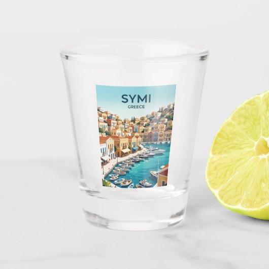 Syme Griekenland Shot Glas (Voorkant)