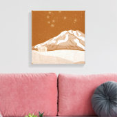 Syme Hut Mount Taranaki Canvas Afdruk (Insitu (Woonkamer))