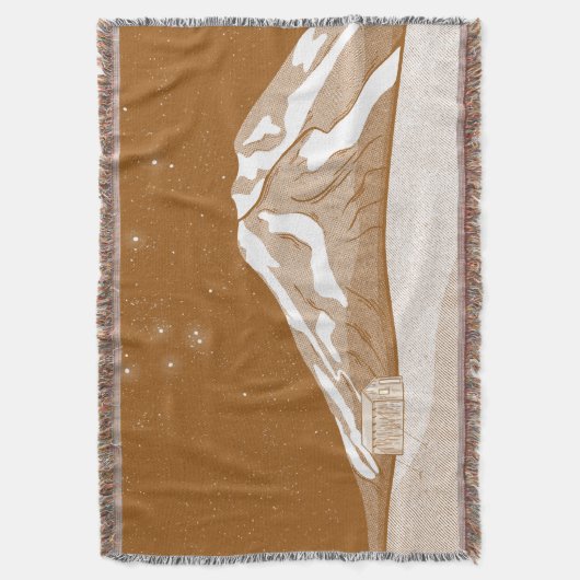 Syme Hut Mount Taranaki Deken (Voorkant Verticaal)