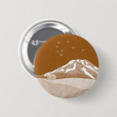 Syme Hut Mount Taranaki Ronde Button 5,7 Cm (Voorkant /achterkant)