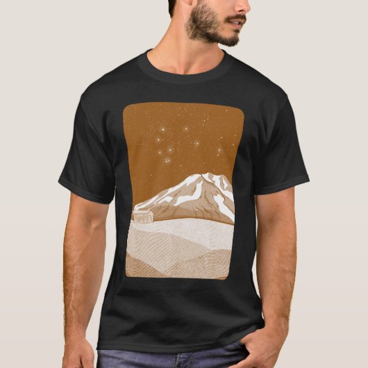 Syme Hut Mount Taranaki T-shirt (Voorkant)