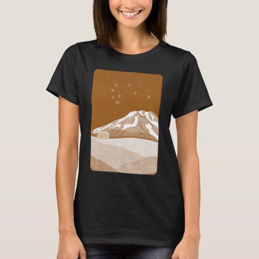 Syme Hut Mount Taranaki T-shirt (Voorkant)